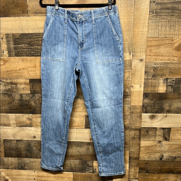Judy Blue‎ Denim Blue High-Waisted Elastic Waist Jeans Women's Size 11/30 - Picture 1 of 7